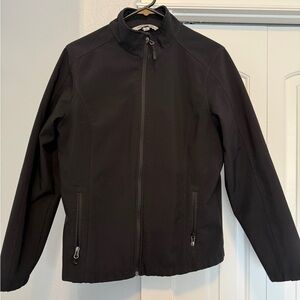 Port Authority Black Ladies' Zip-Up Jacket